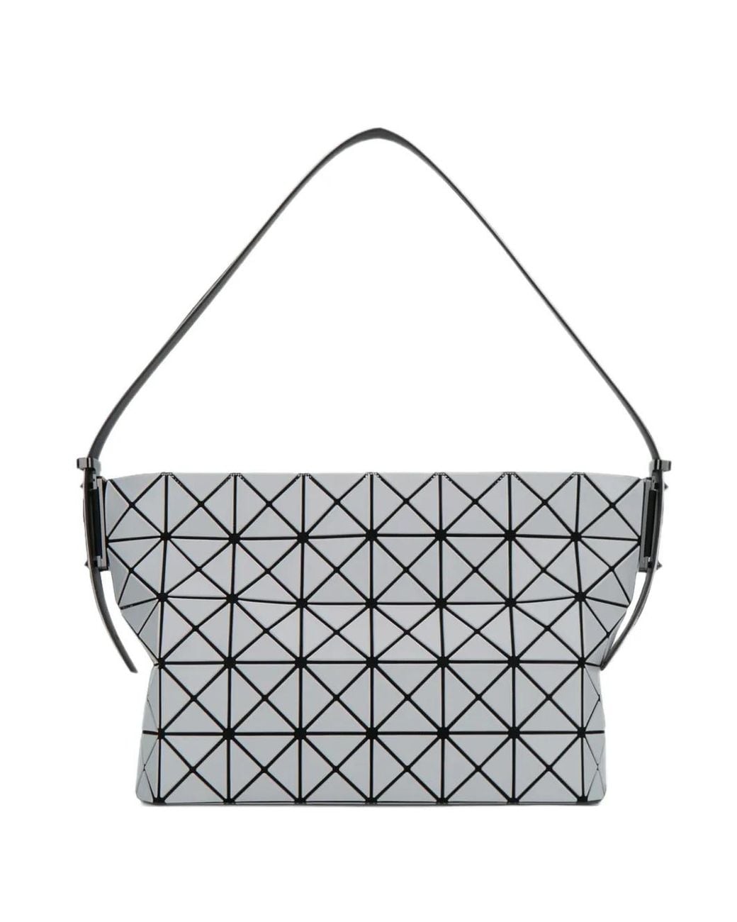 Issey Miyake White Musette Geometric-Panelled Tote Bag