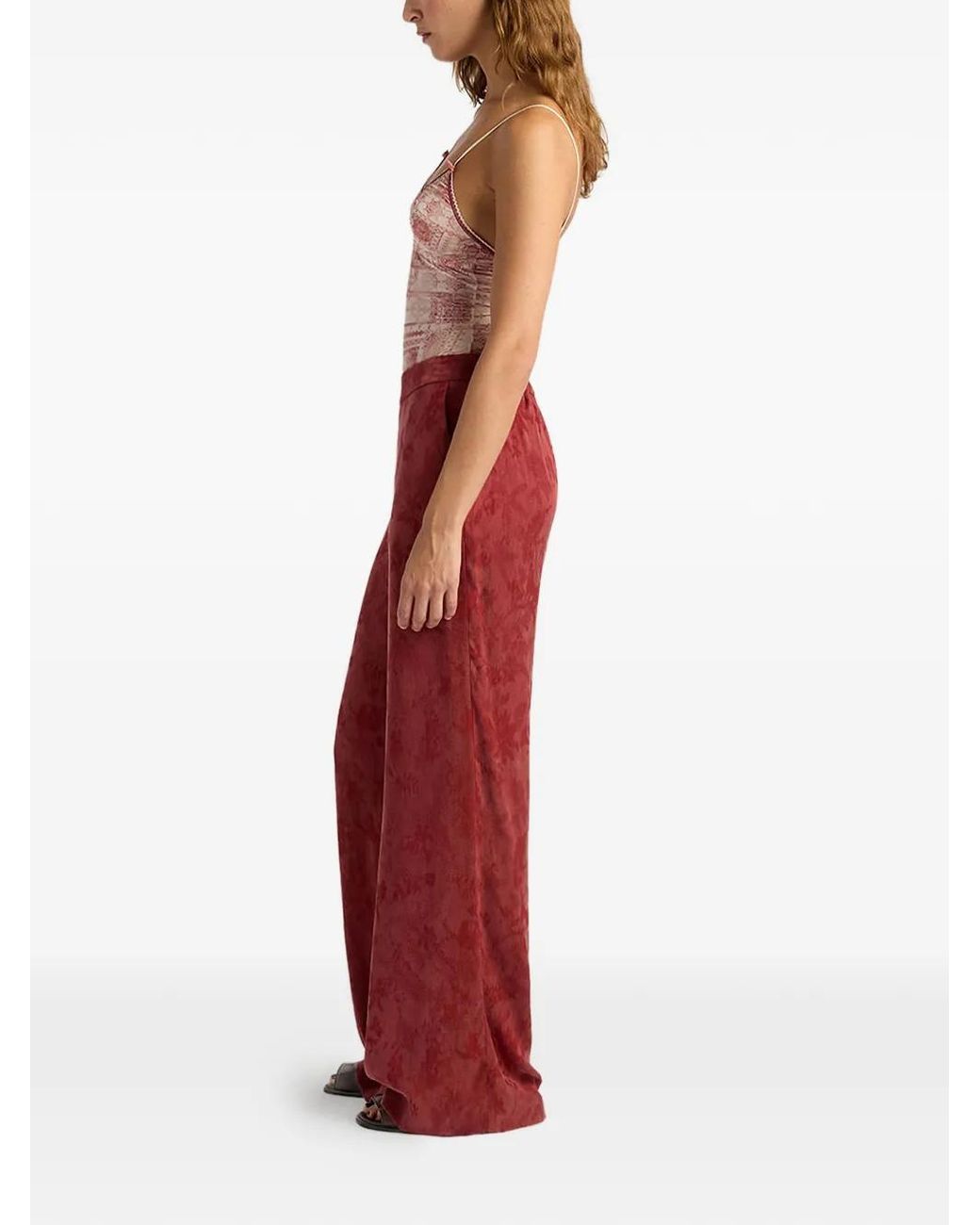 Momoní Red Marajo Palazzo Pants