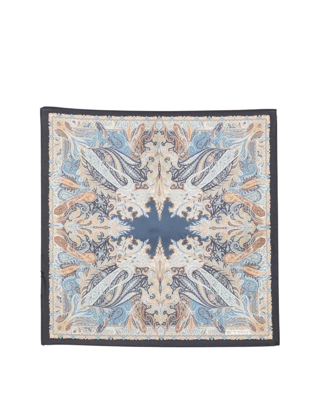 Etro Gray Scarf Silk "Maua0004Ak1Bqx0883" for men