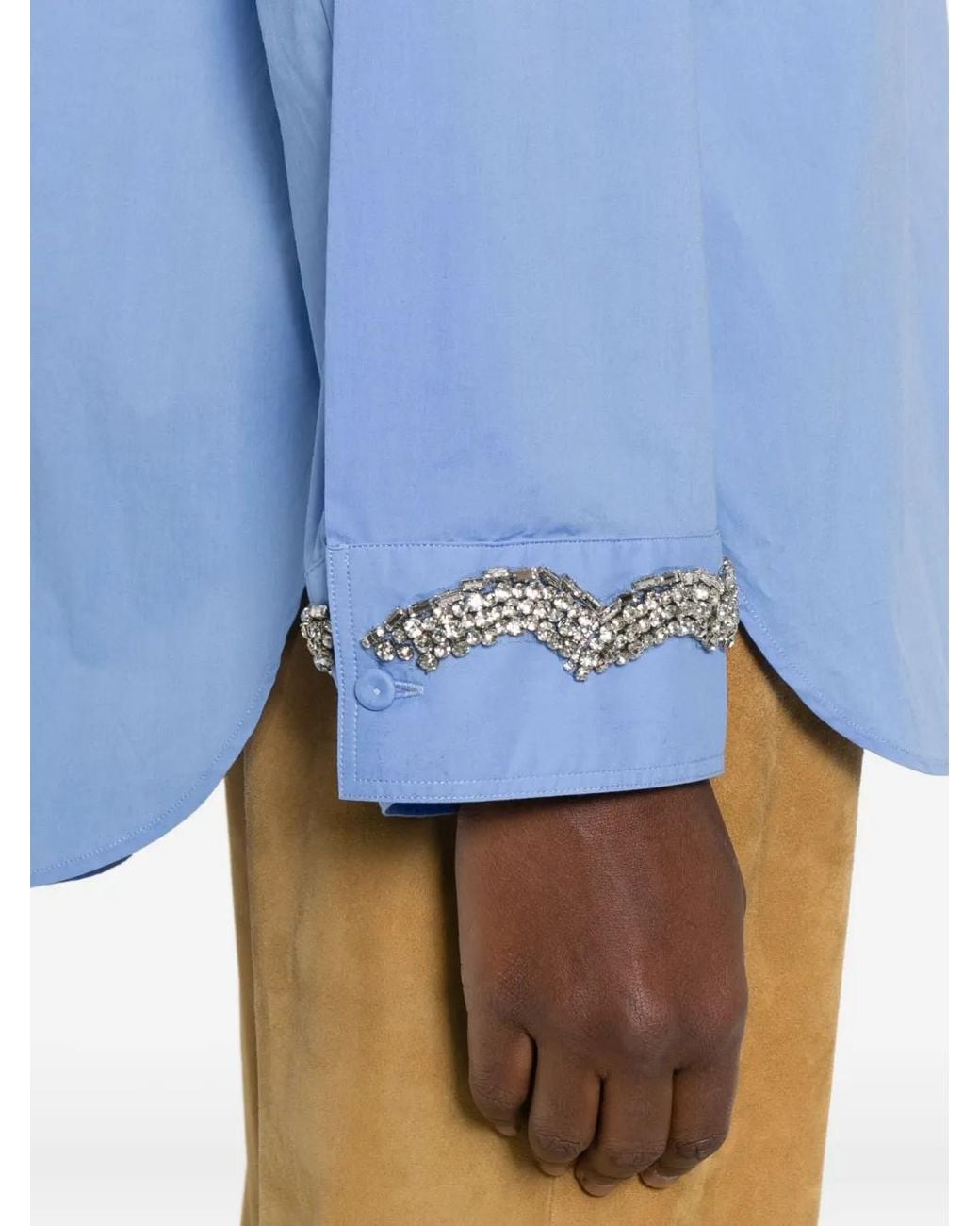 Forte_forte Blue Embellished Shirt