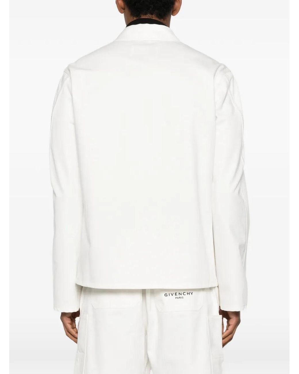 Givenchy White Denim Cotton Jacket for men