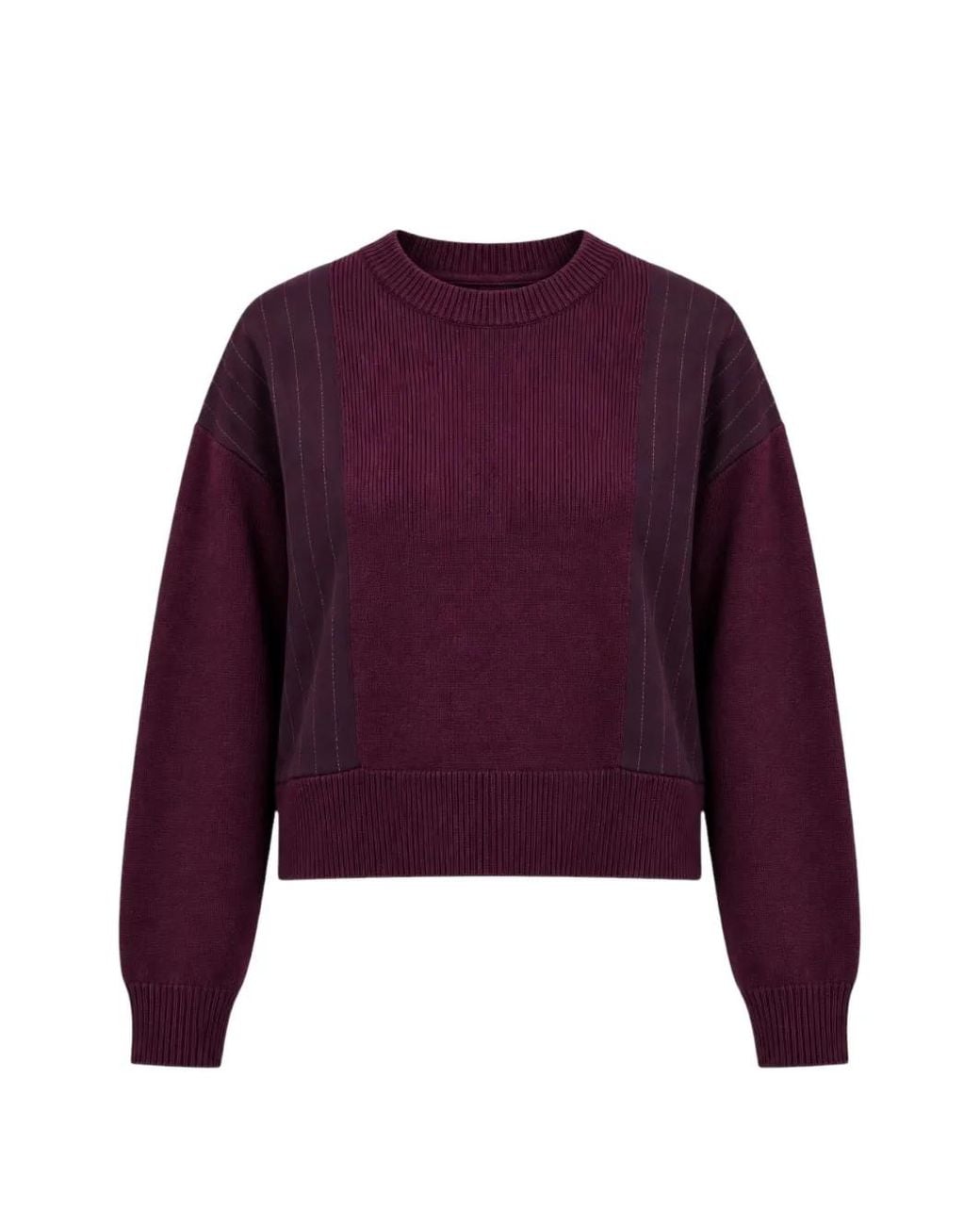 Nenette Purple Michel Crew-Neck Sweater