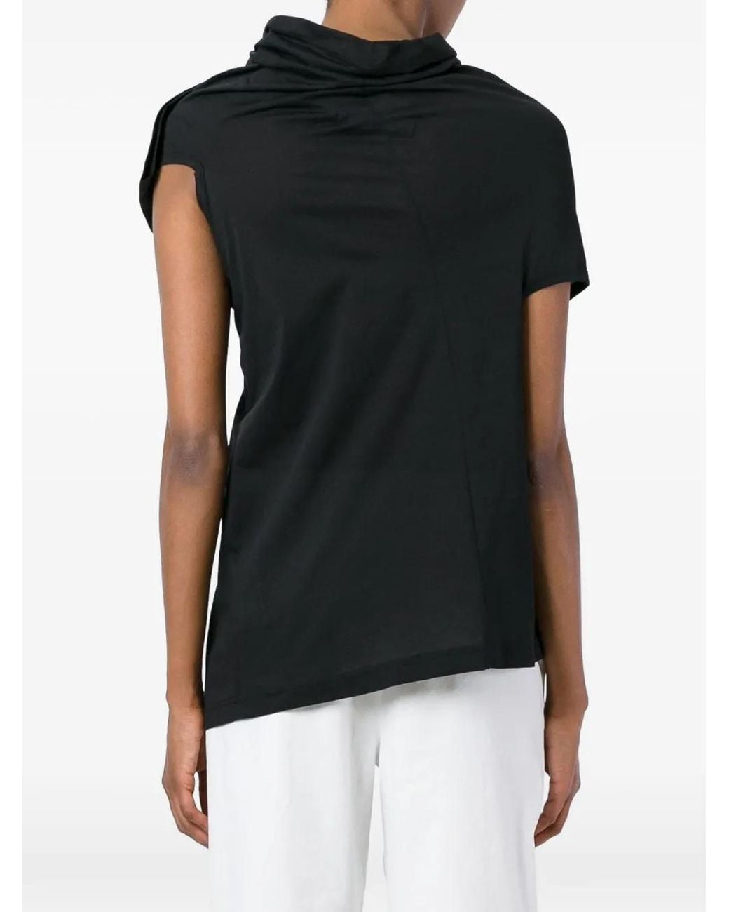 Junya Watanabe Black Asymmetric Draped Top