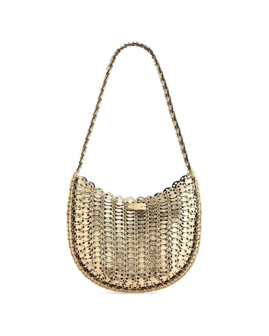 Rabanne White Moon Flip Bag
