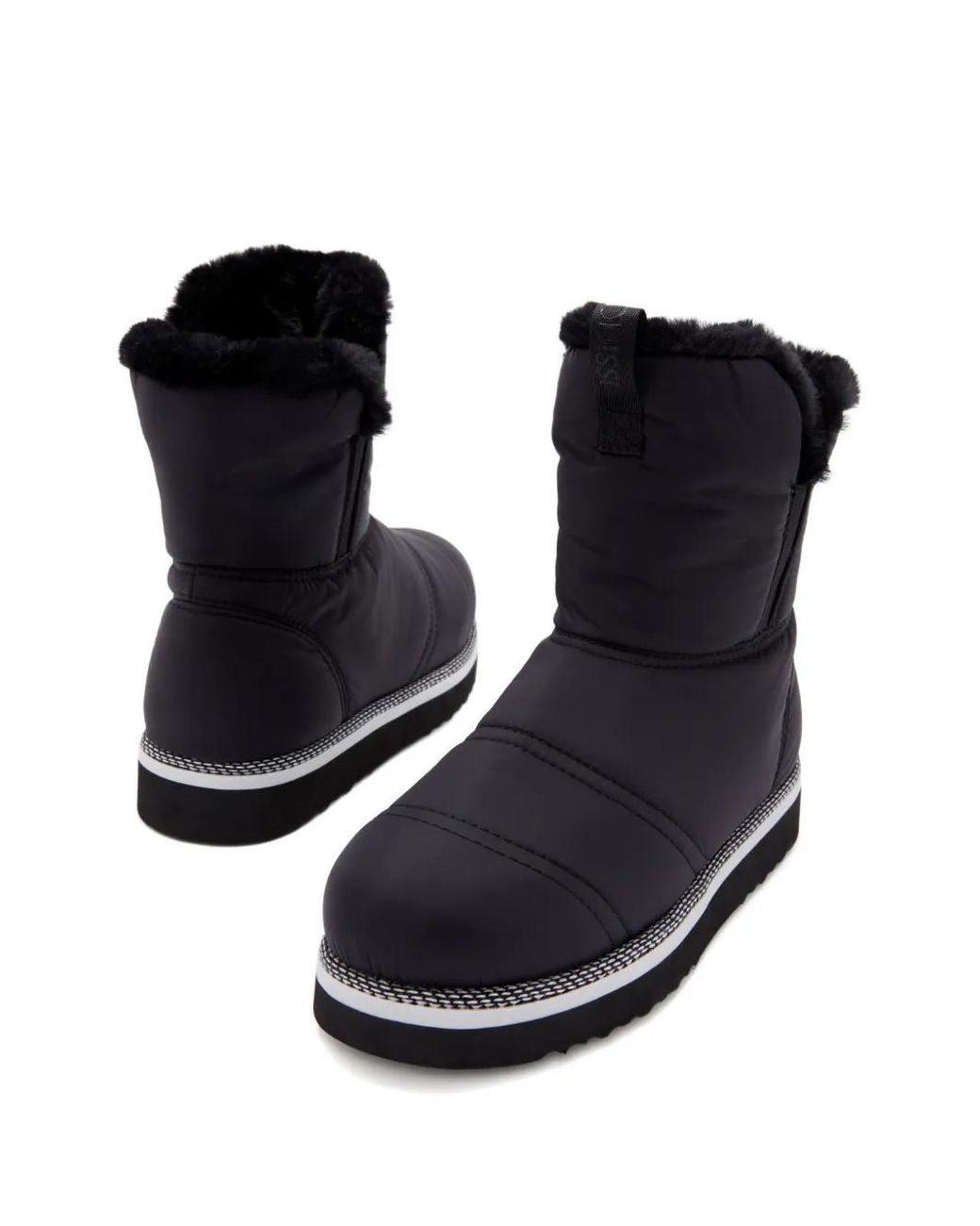 Odissi Black Rose Lined Elasticated Boots