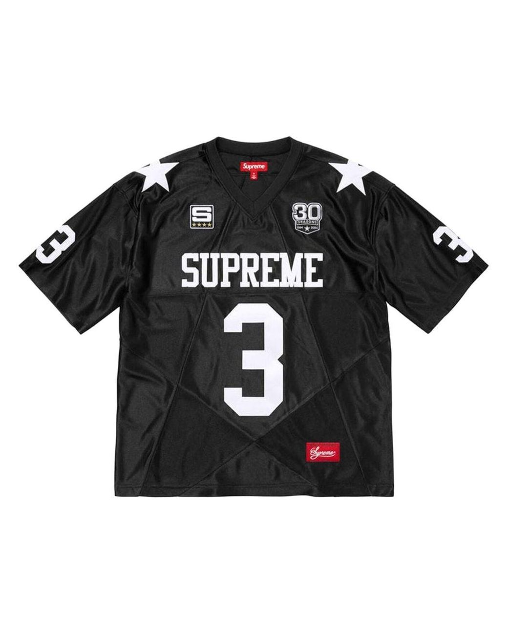 シャツ Supreme Star Football Jersey White Tee Supreme Star