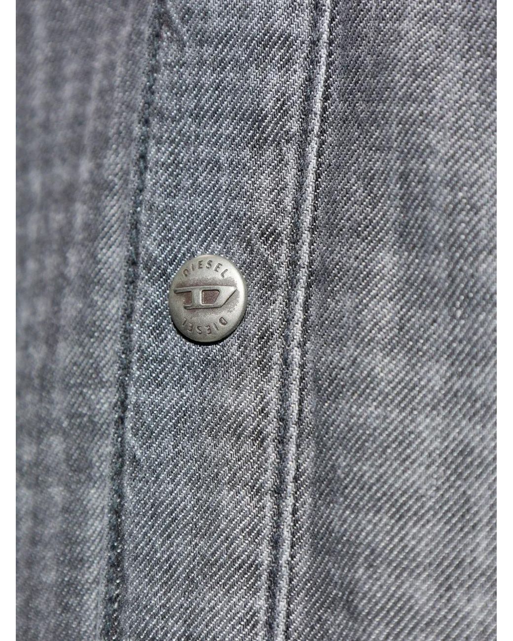 DIESEL Gray D-Simply-S11 Buttoned Shirt for men