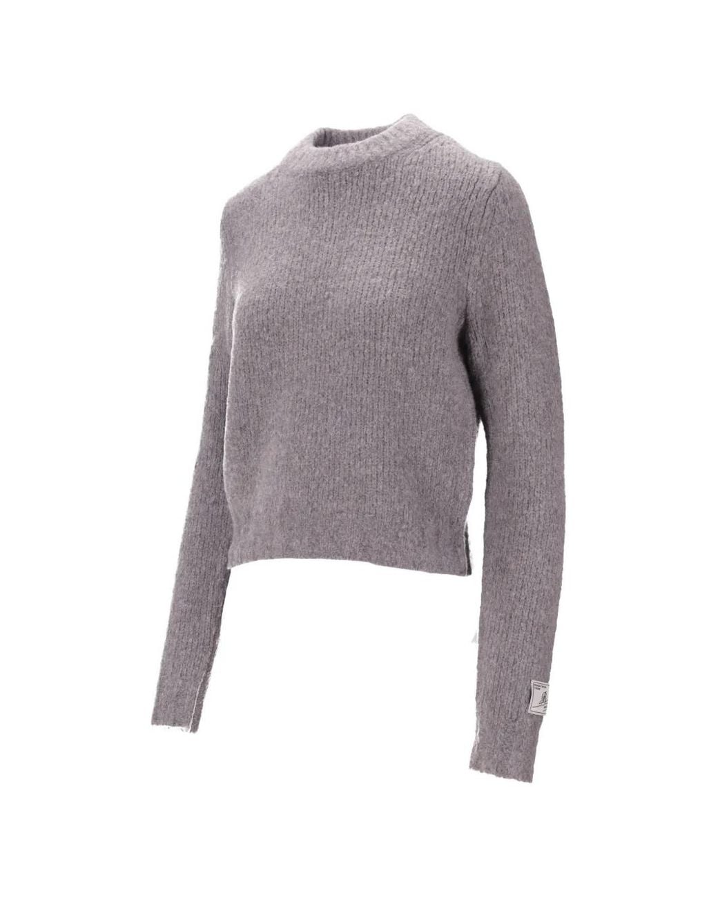 B.B. Wallace Gray Gerippter Pullover