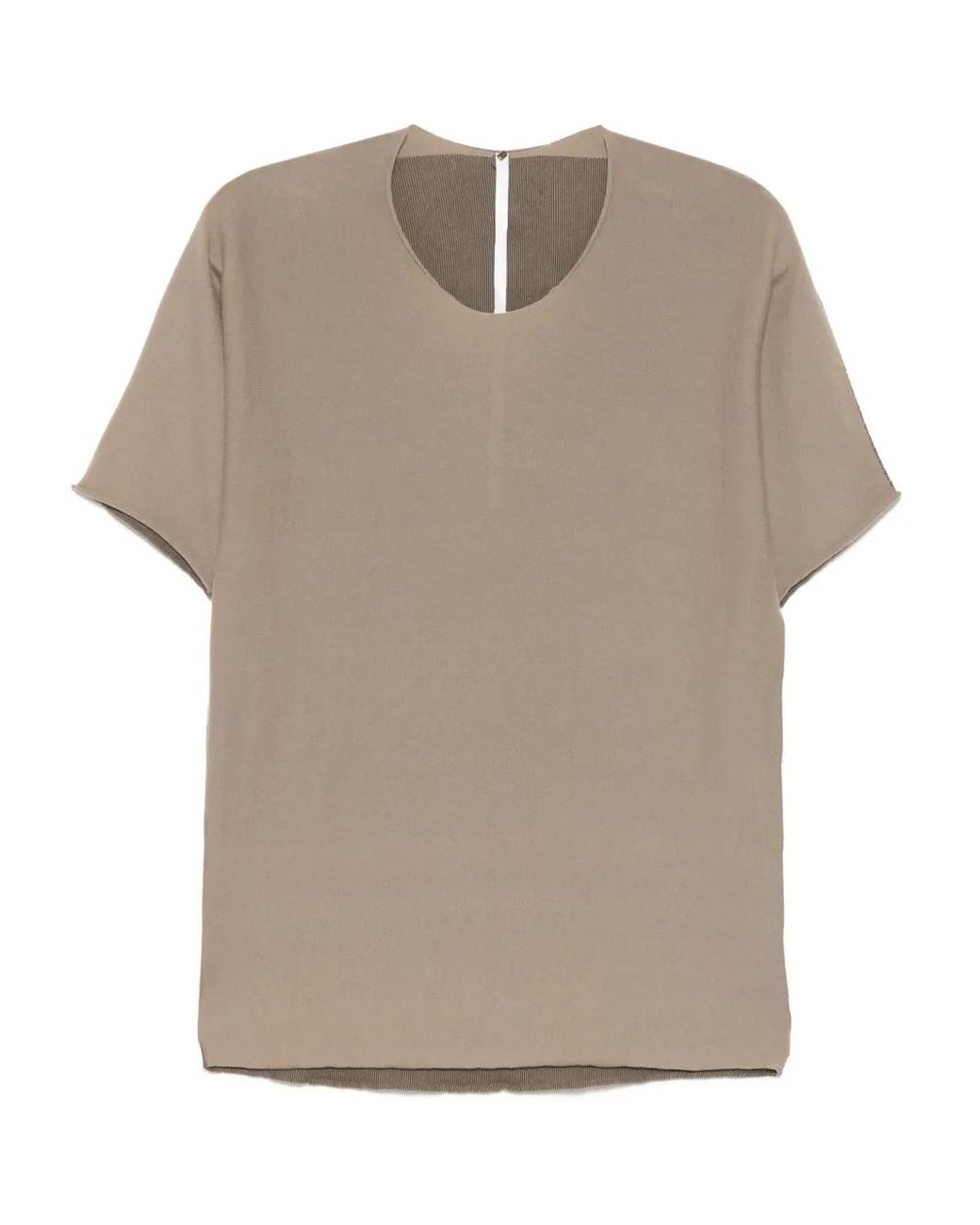 Label Under Construction Natural Cotton T-Shirt for men