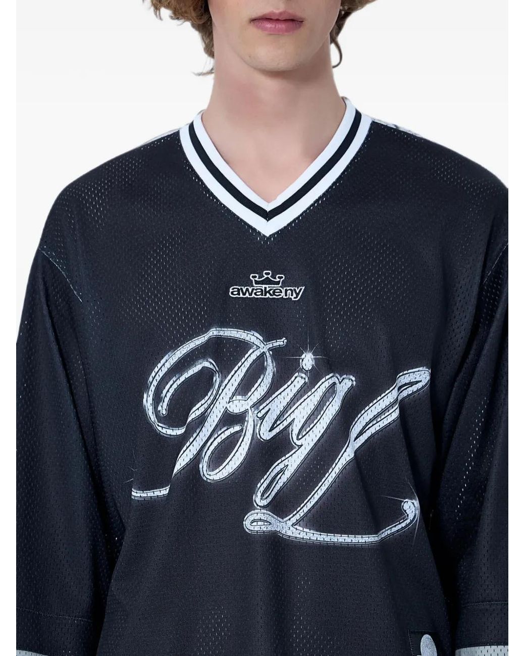 AWAKE NY Blue X Big L The Big Picture T-Shirt for men