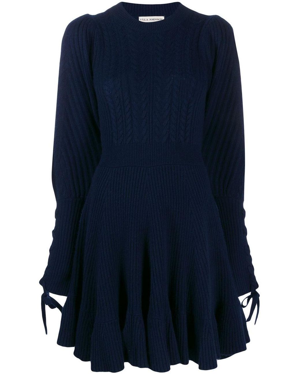 Ulla Johnson Wool Puff Sleeve Knitted Dress in Blue - Save 14% - Lyst