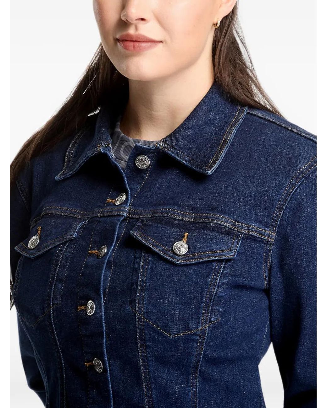 Calvin Klein Blue Sculpt Trucker Shirt