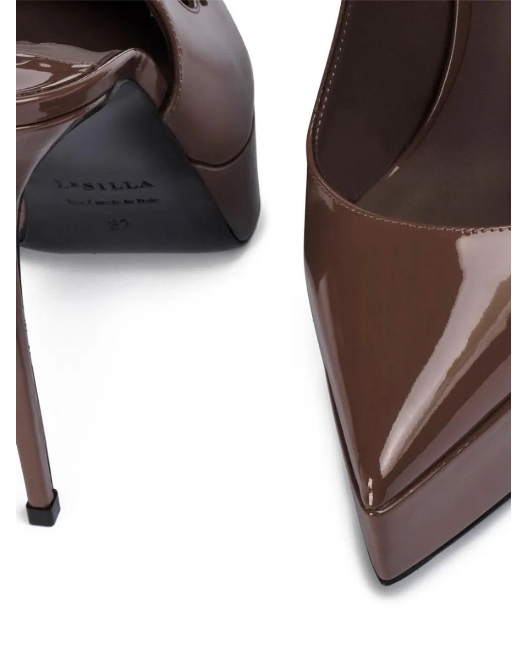 Le Silla Brown 140Mm Uma Slingback Pumps