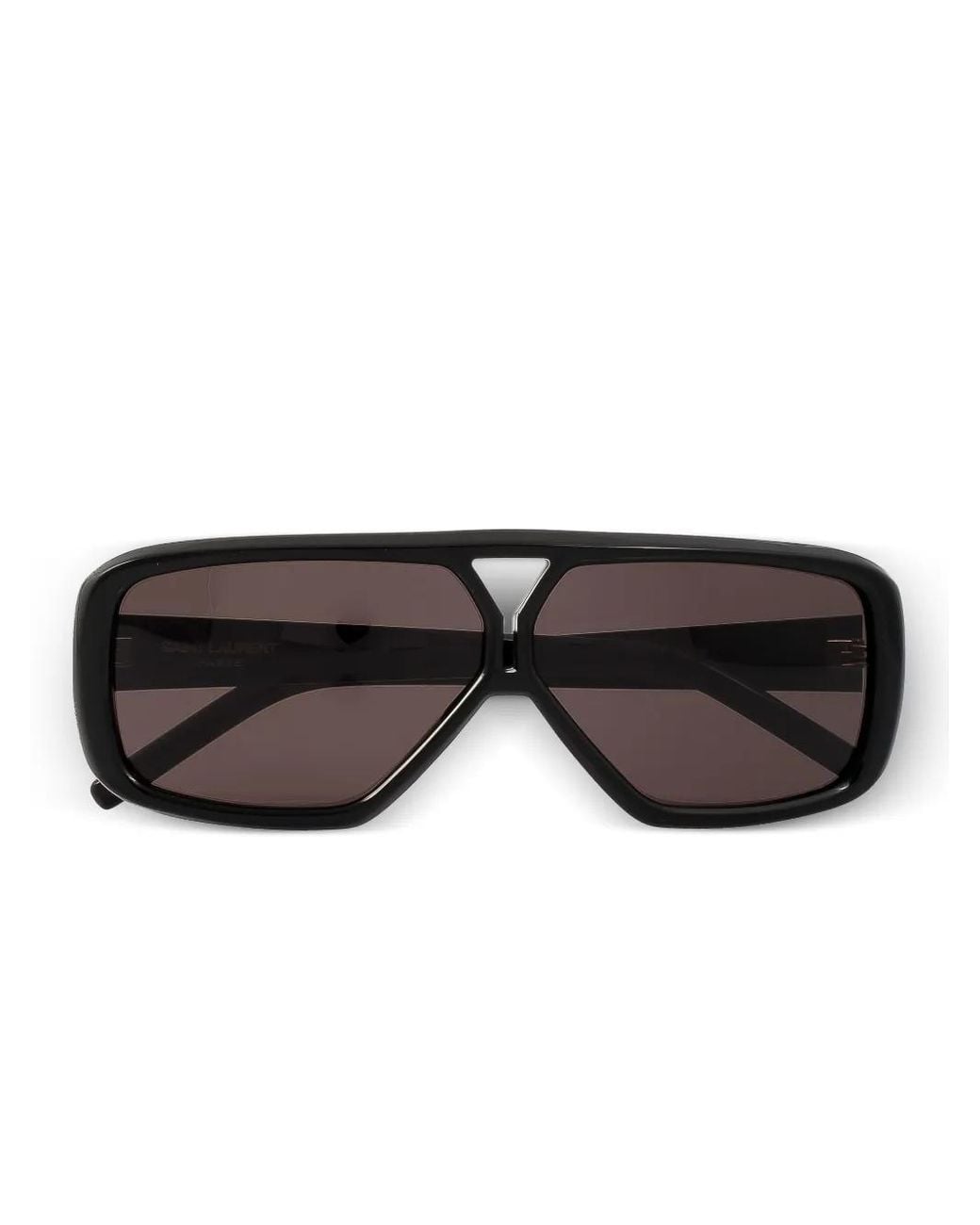 Saint Laurent Black Double-Bridge Sunglasses