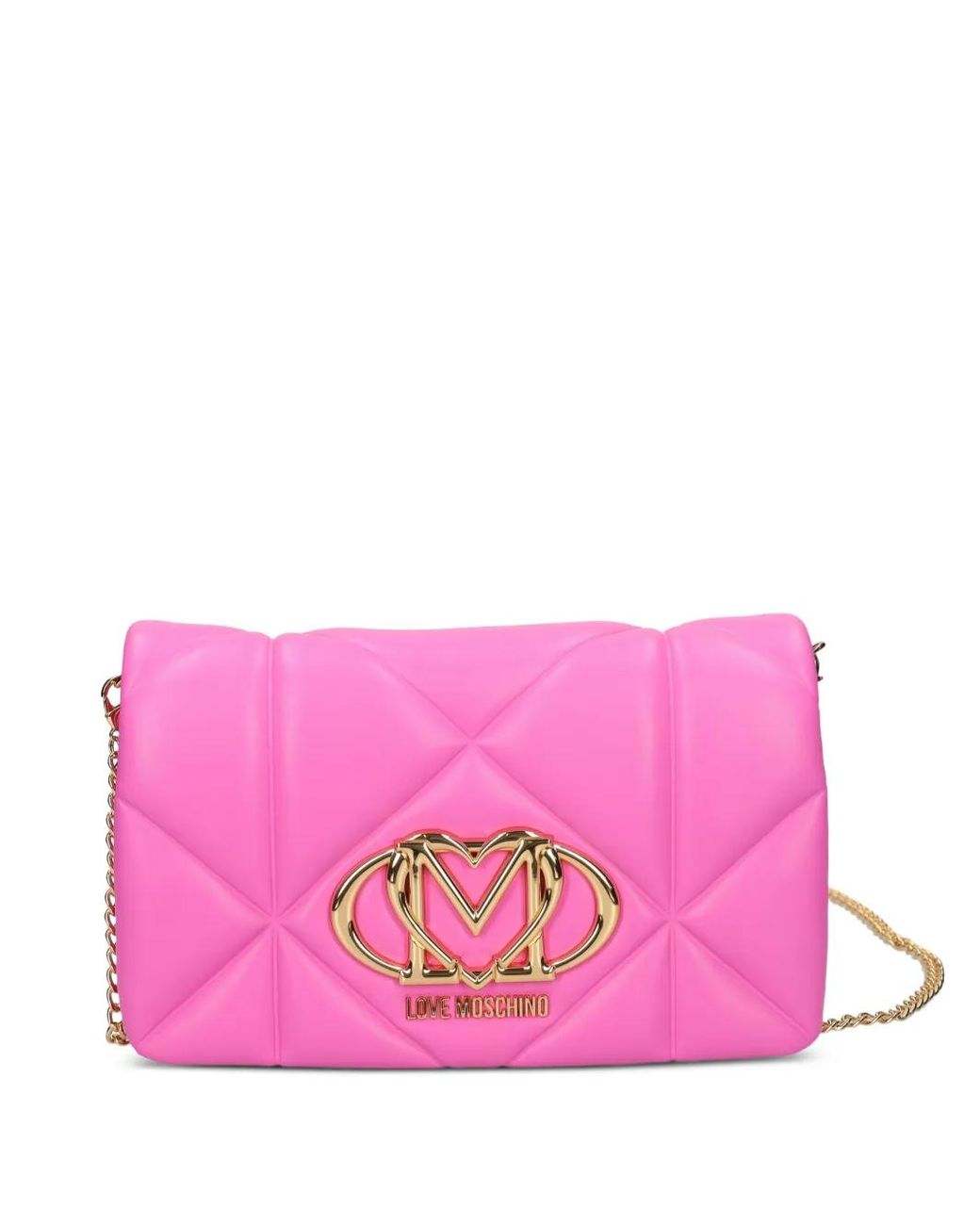Love Moschino Pink Quilted Satchel Bag