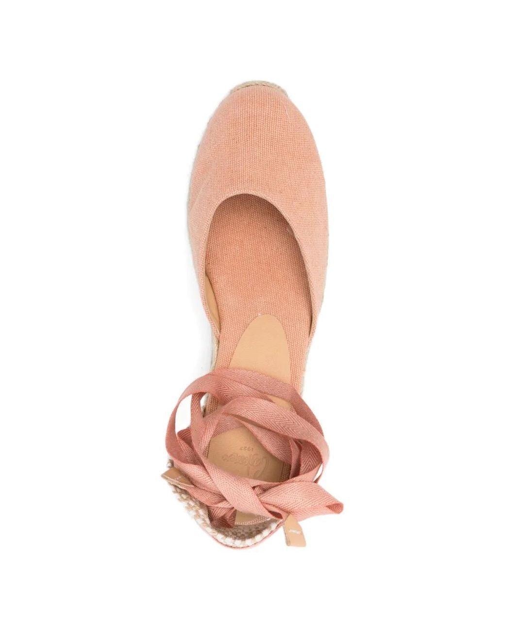 Castaner Pink Carina Ankle-Tie Espadrilles