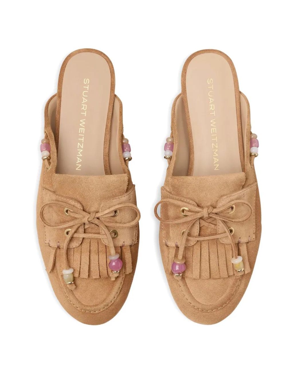 Stuart Weitzman Brown Mules Majorca Tinsley
