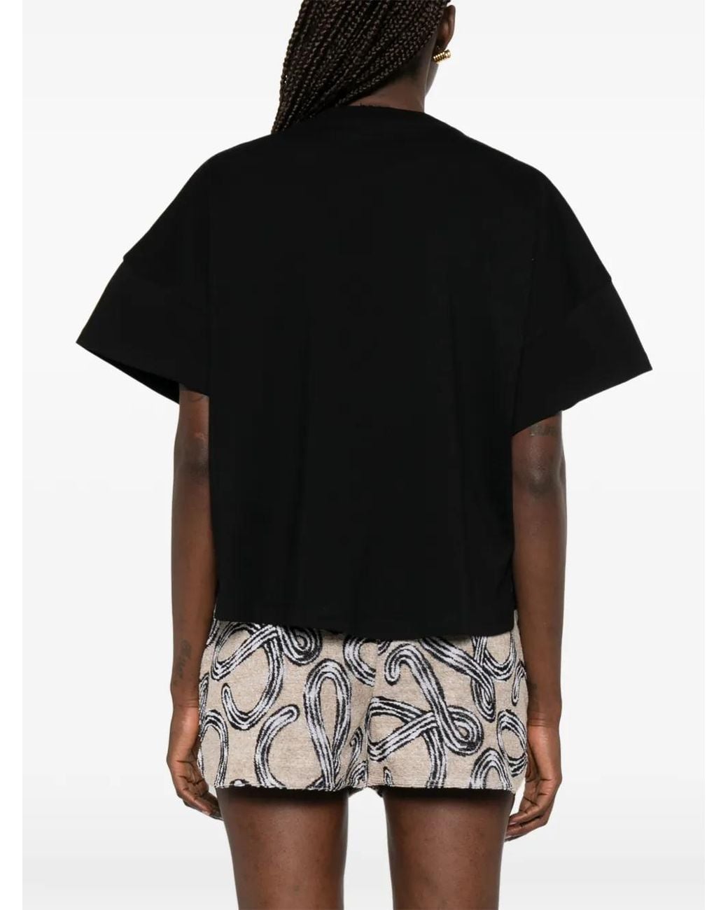 Loewe Black Logo Cotton T-Shirt