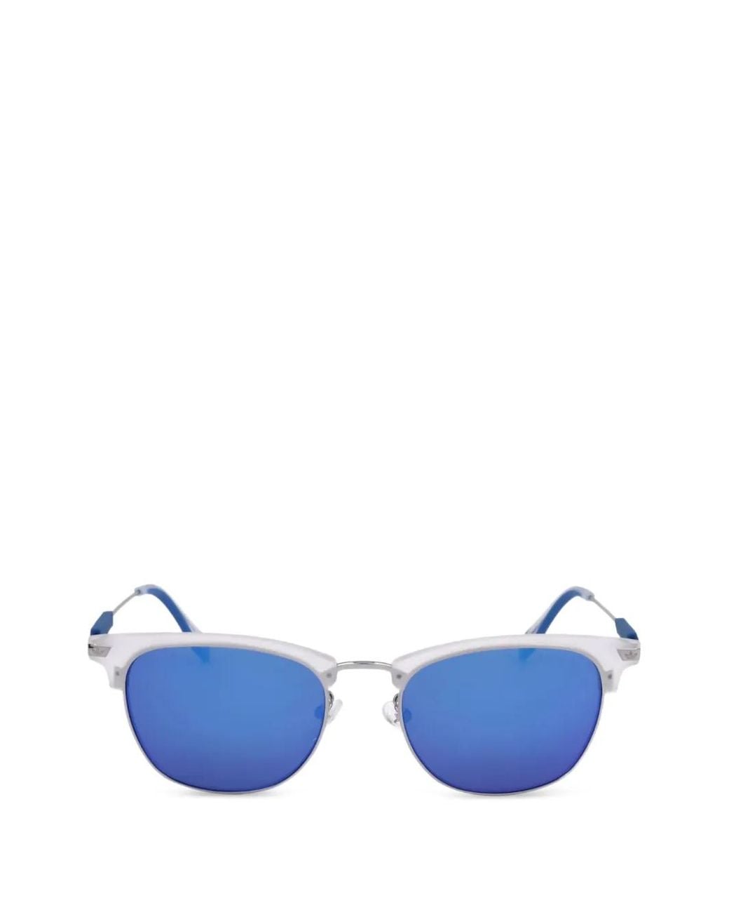 Adidas Blue Browline-Frame Sunglasses for men