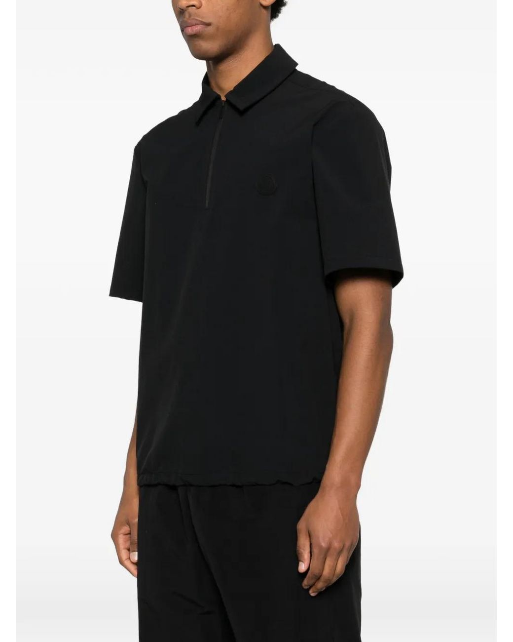 Moncler Black Polyamide Shirt for men