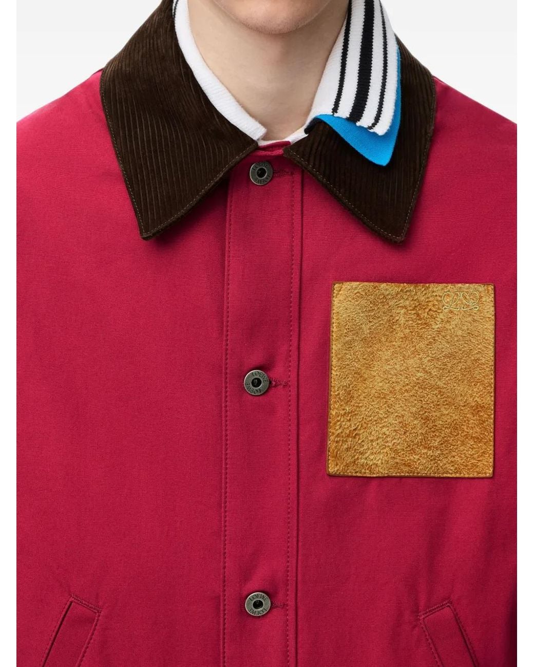 Loewe Red Workwear Jacket for men