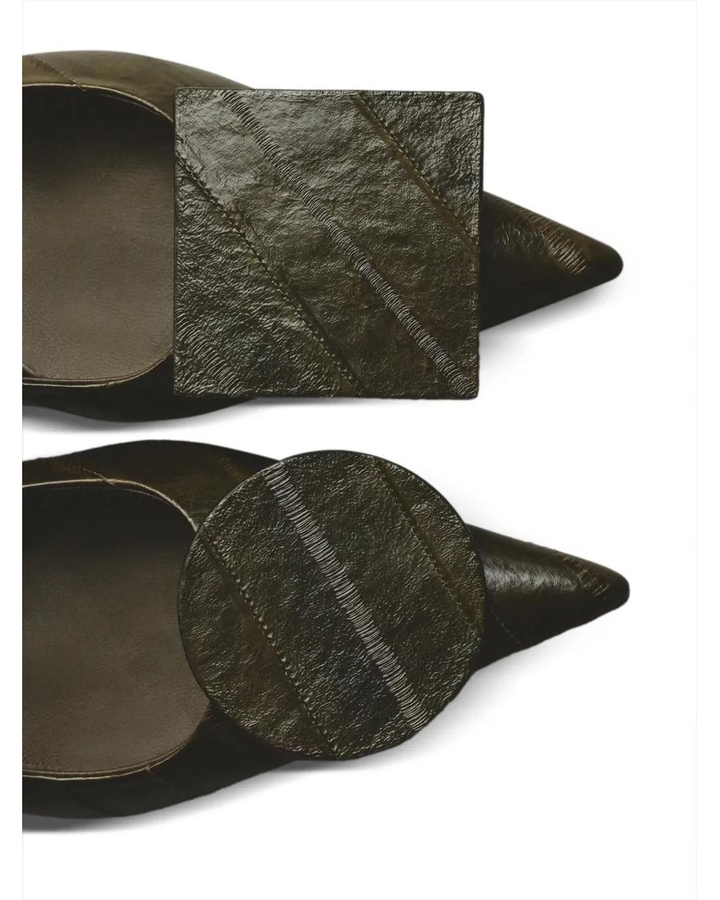Jacquemus Metallic The Low Duelo Slingback Sandals