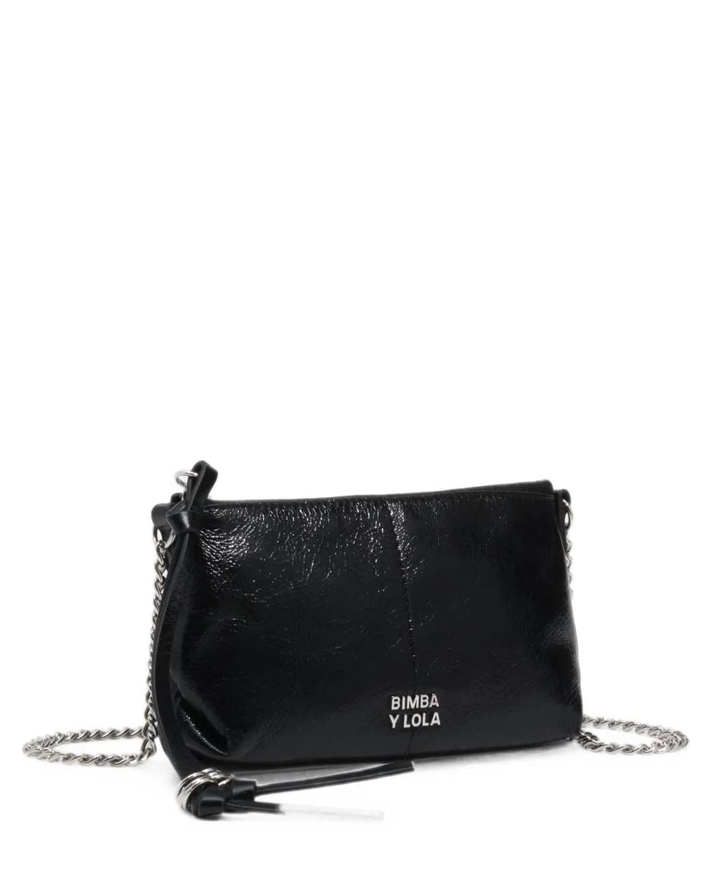 Bimba Y Lola Black Mini Leather Bag