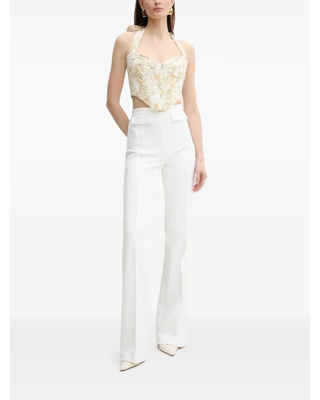 Bardot White Pollie Halterneck Top
