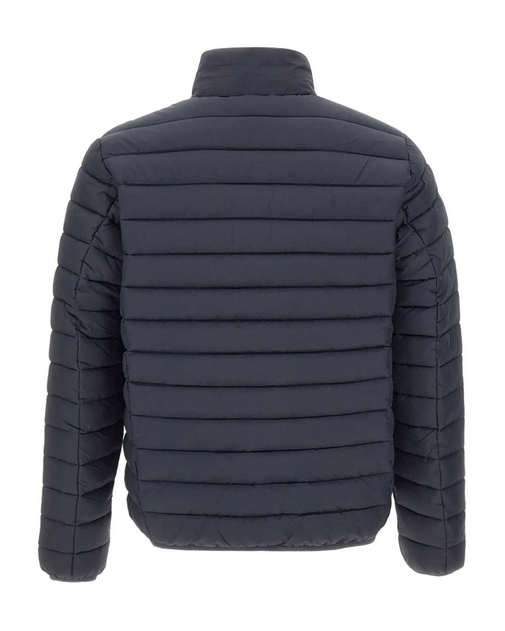 Save The Duck Blue Zip-Up Padded Jacket for men