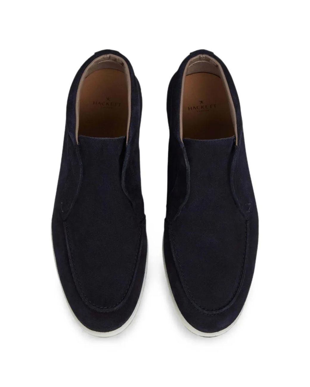 Hackett Blue Almond-Toe Boots for men