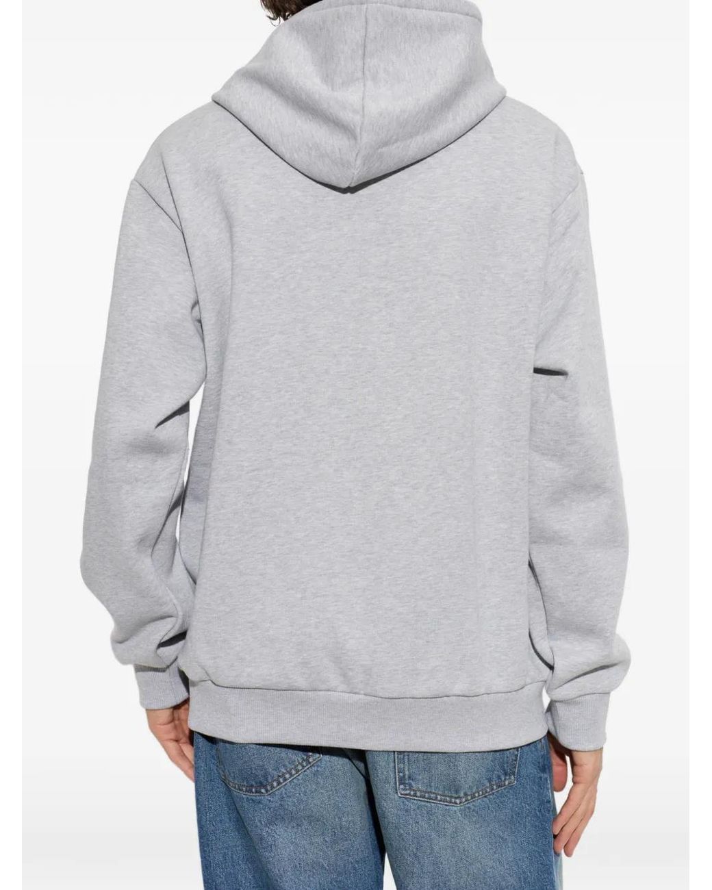 Lacoste Gray Hoodie À Patch Logo for men