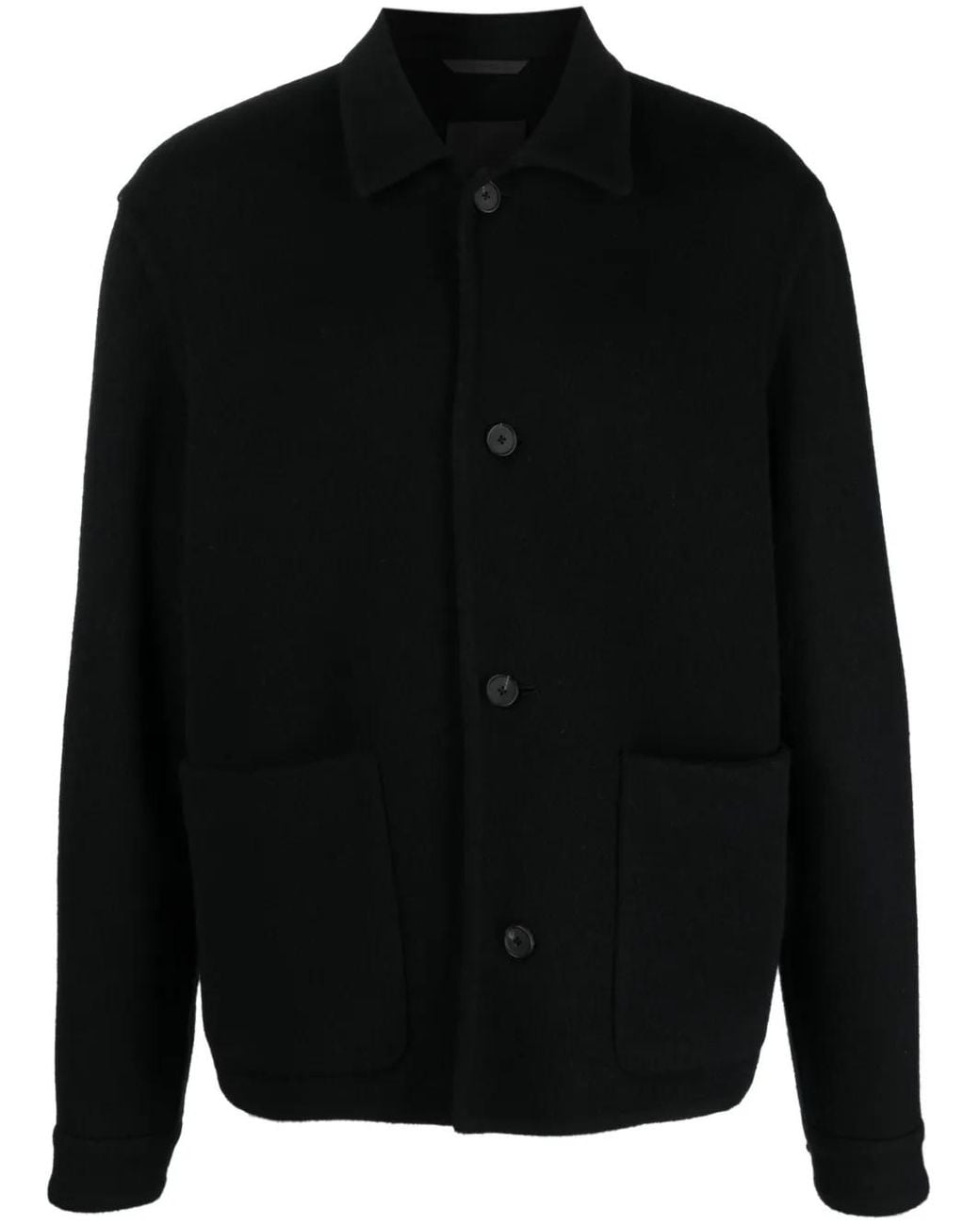 Givenchy Black Wool-Blend Shirt Jacket for men