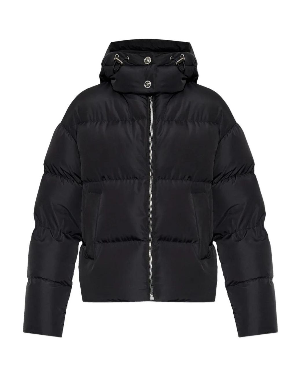 Versace Blue Hooded Zip-Fastening Jacket