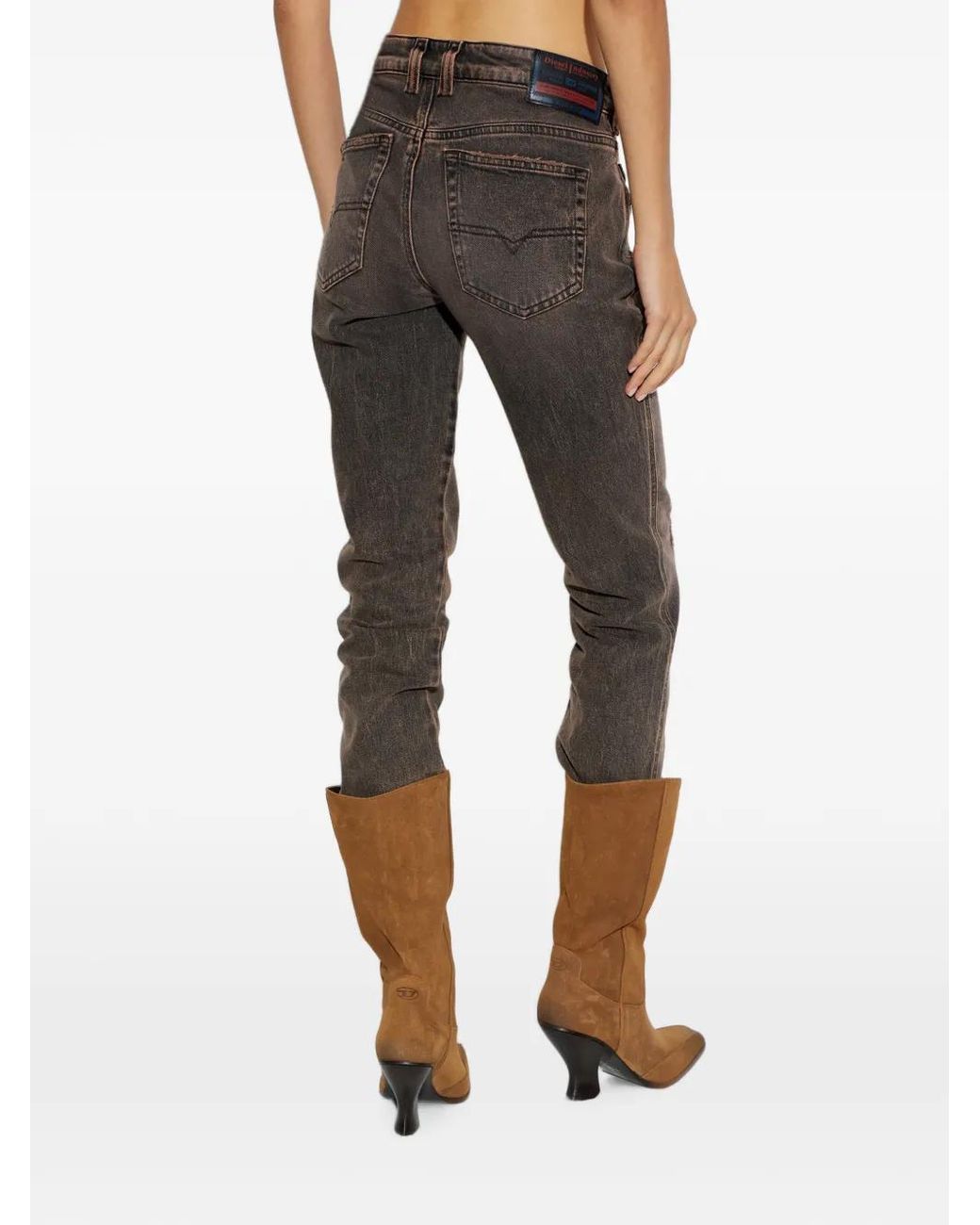 DIESEL Gray 1992 D-Jiann-Rs Distressed Jeans