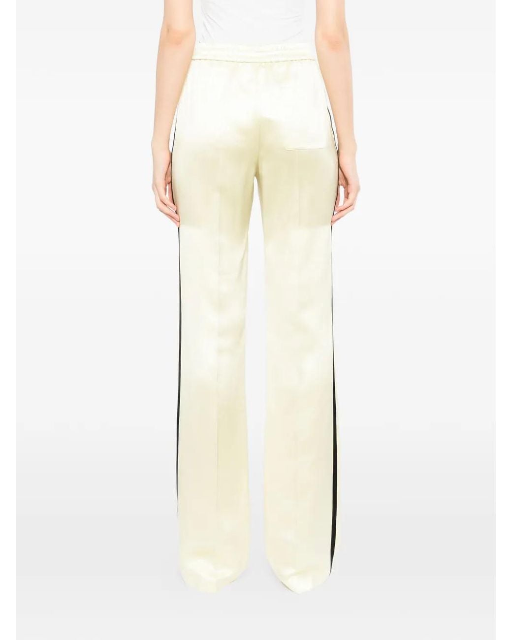 Tom Ford White Double Silk Satin Joggers