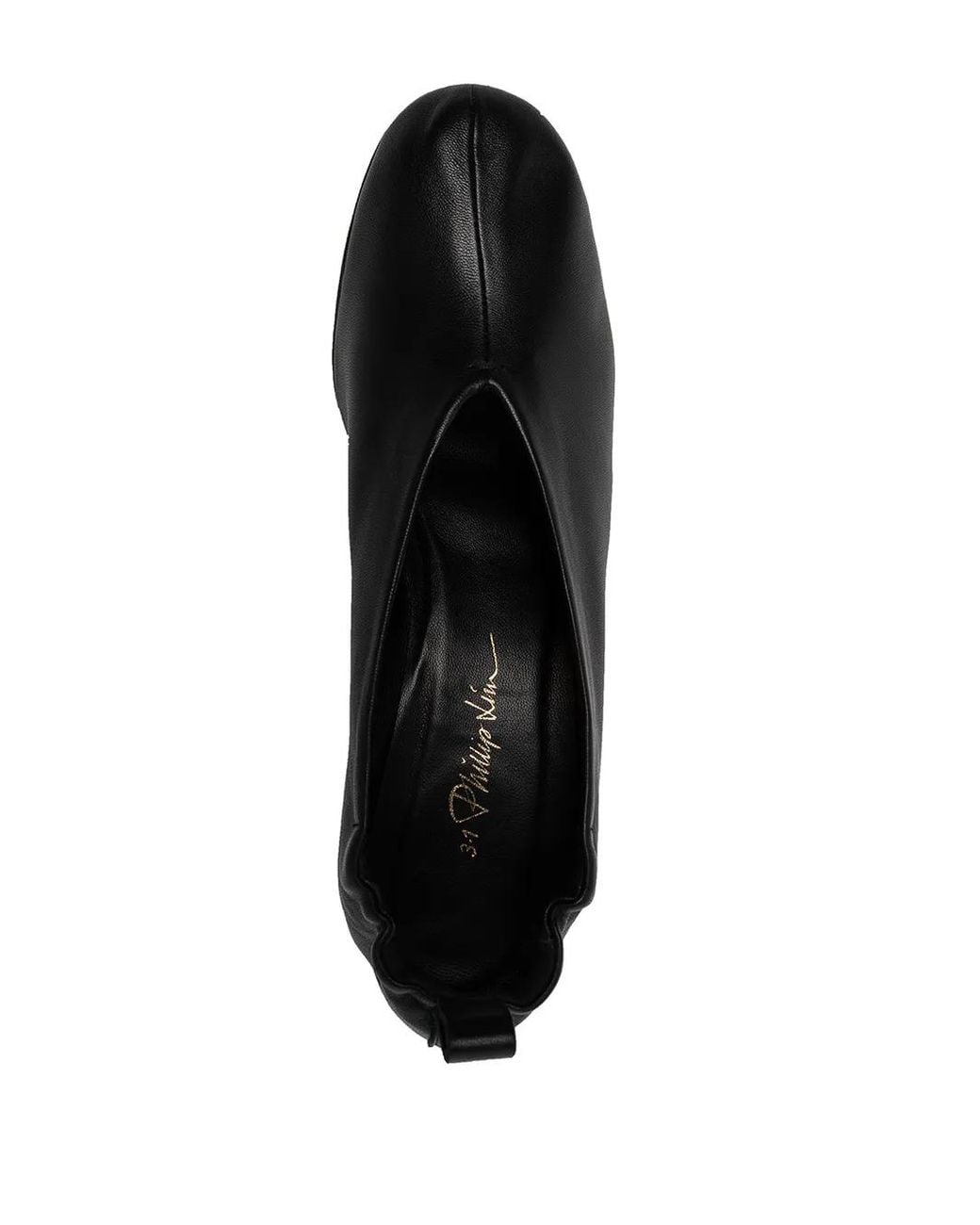 3.1 Phillip Lim Black Nadia Elasticated Leather Pumps