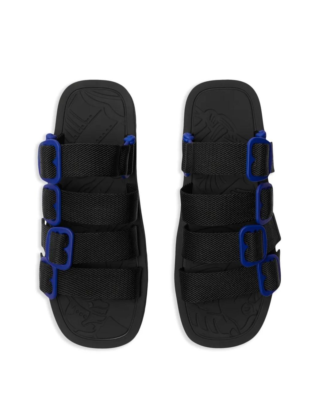 Burberry Blue Nylon Strap Sandals for men