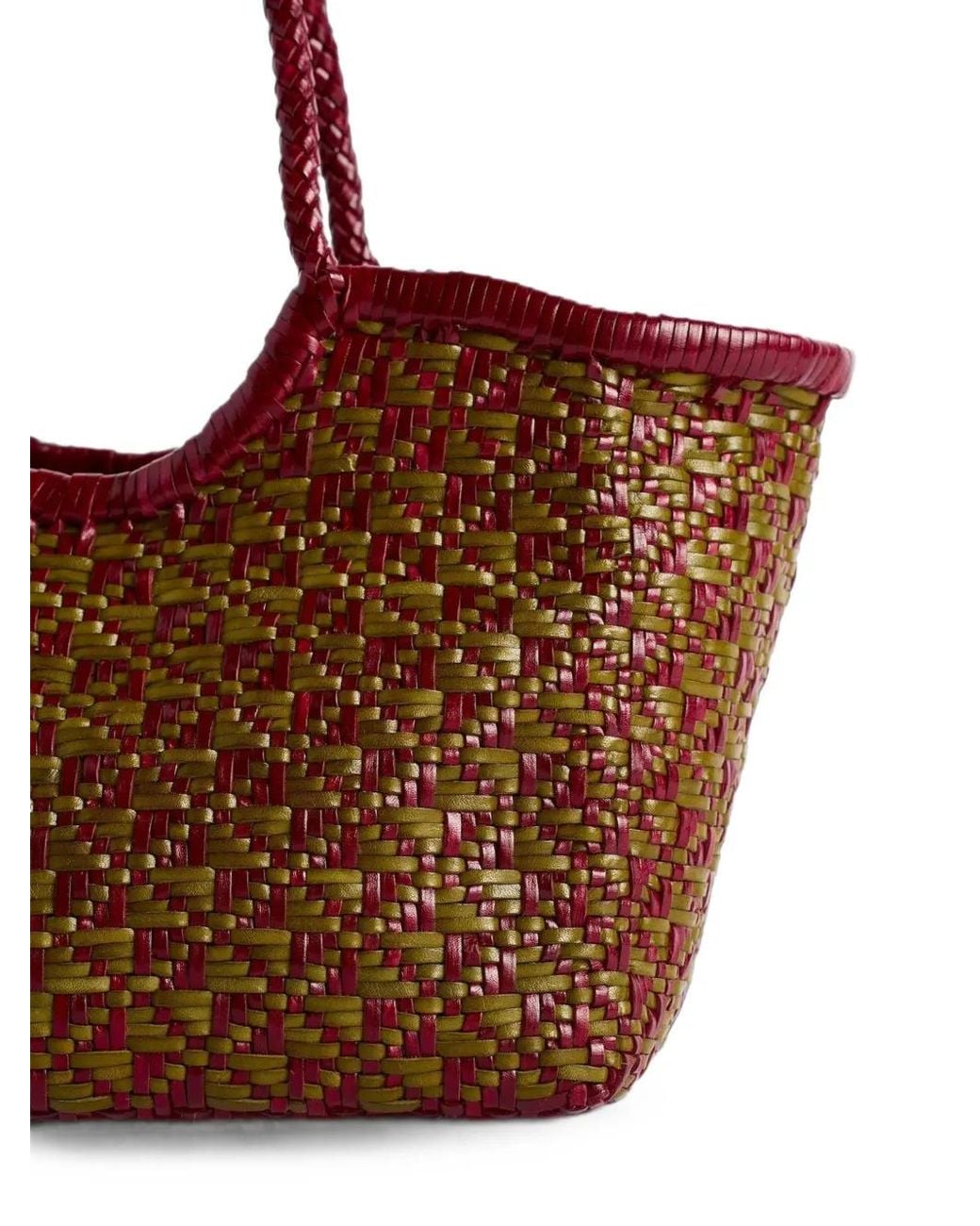 Dragon Diffusion Brown Small Maori Nantucket Woven Tote Bag