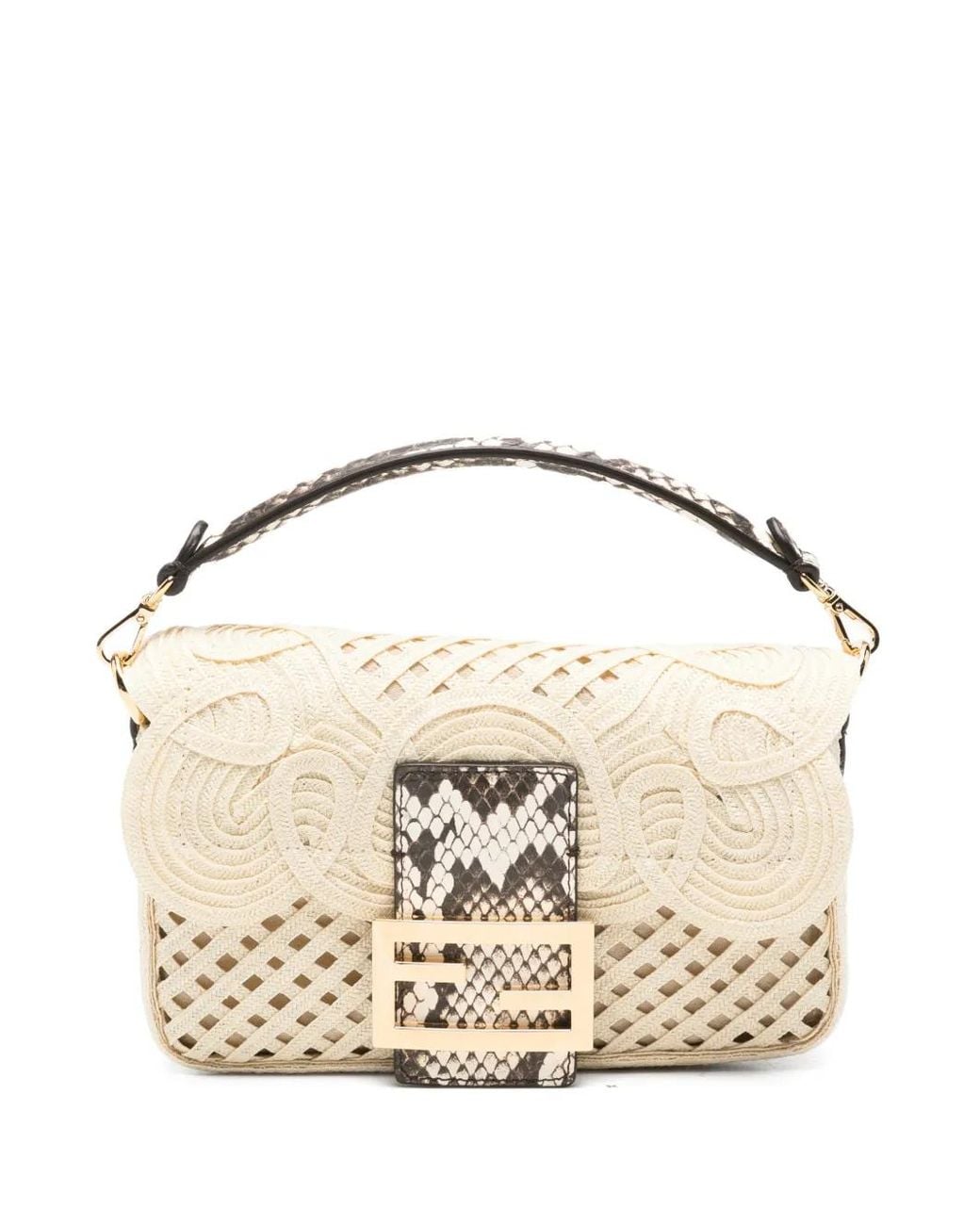 Fendi Metallic Baguette Mini Bag