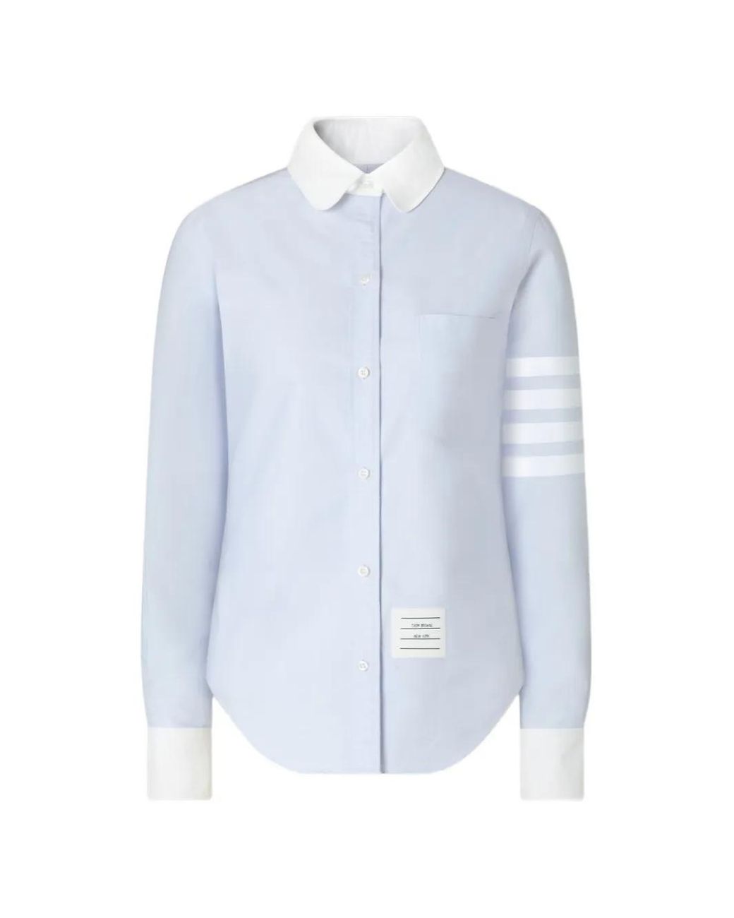 Thom Browne Blue Oxford 4-Bar Shirt