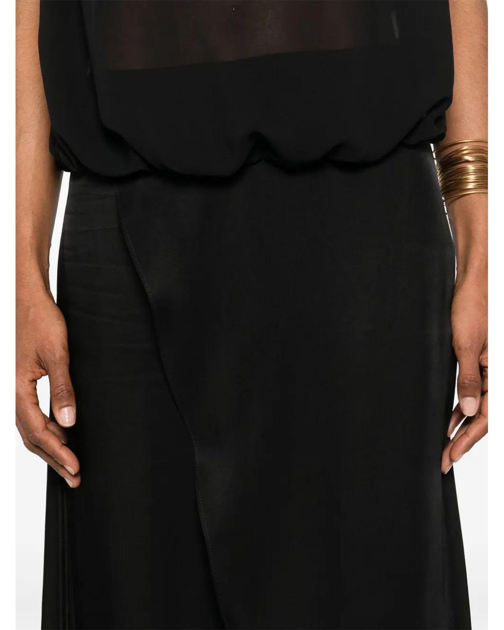 Blumarine Black Satin Trousers