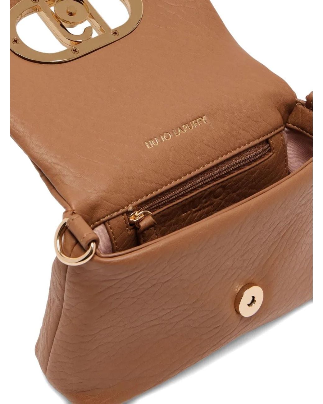 Liu Jo Brown Small Lapuffy Crossbody Bag