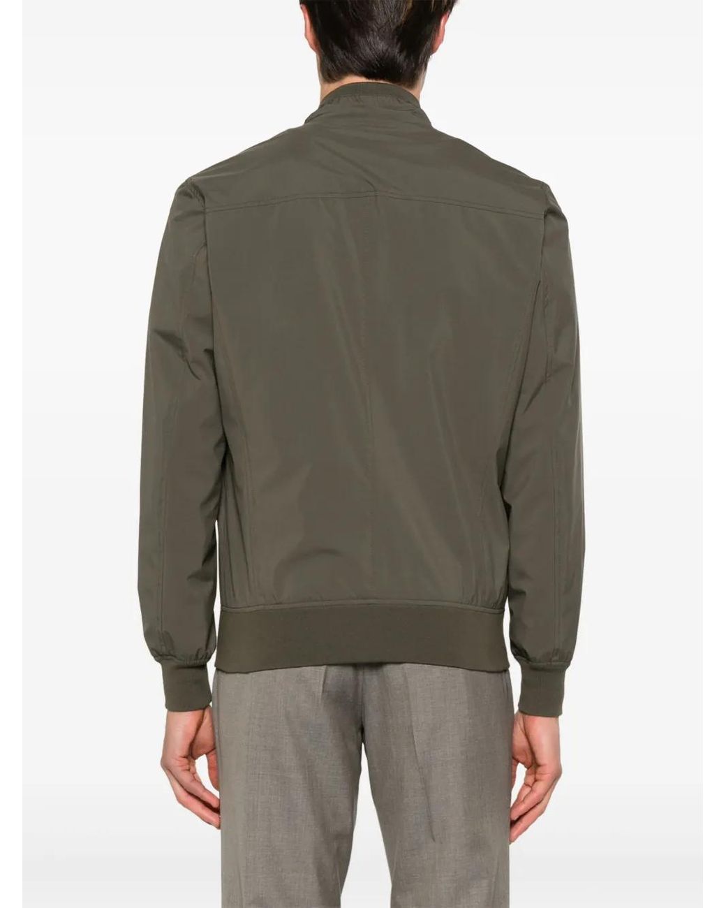 Barba Napoli Gray Fox Bomber Jacket for men