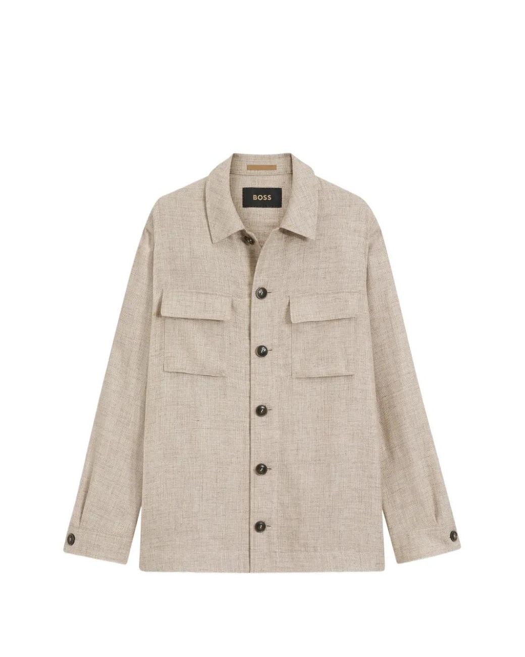 Boss Natural Flap-Pocket Jacket for men