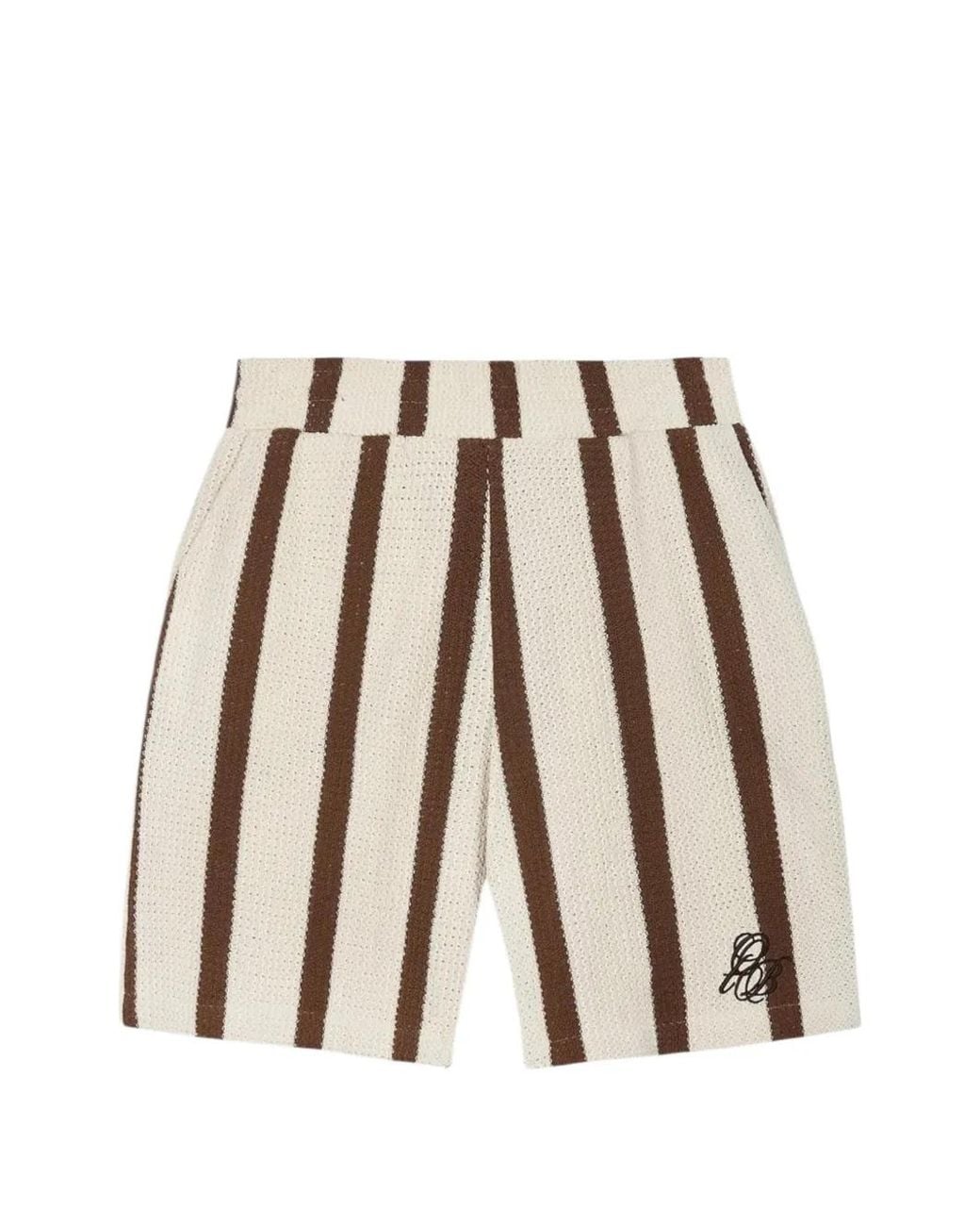 Only the Blind Natural Crochet Rust Shorts for men