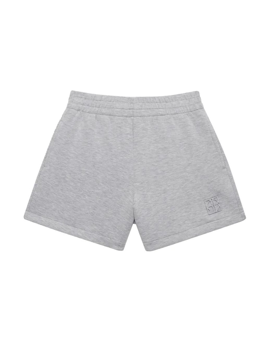 Bermudas Con Logo Anine Bing de color Gray