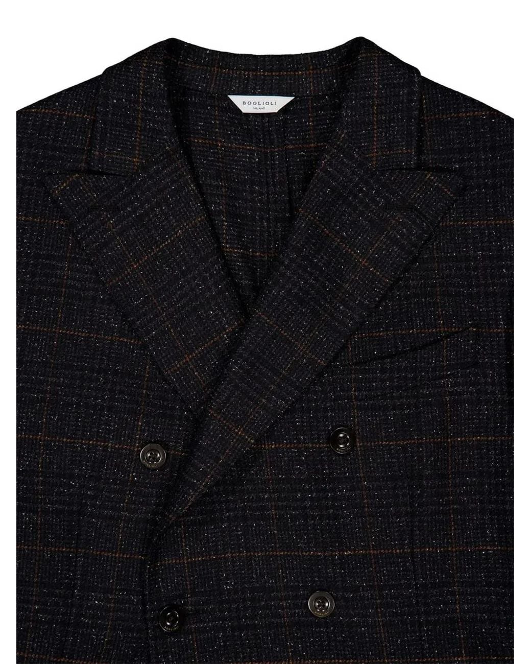 Boglioli Geruite Blazer in het Black voor heren