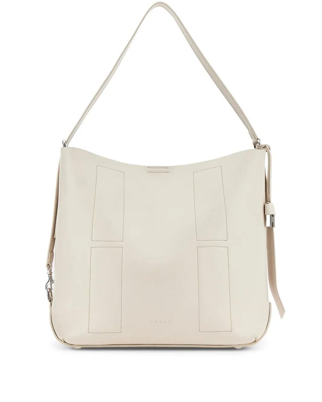 Hogan White Medium Leather Shoulder Bag