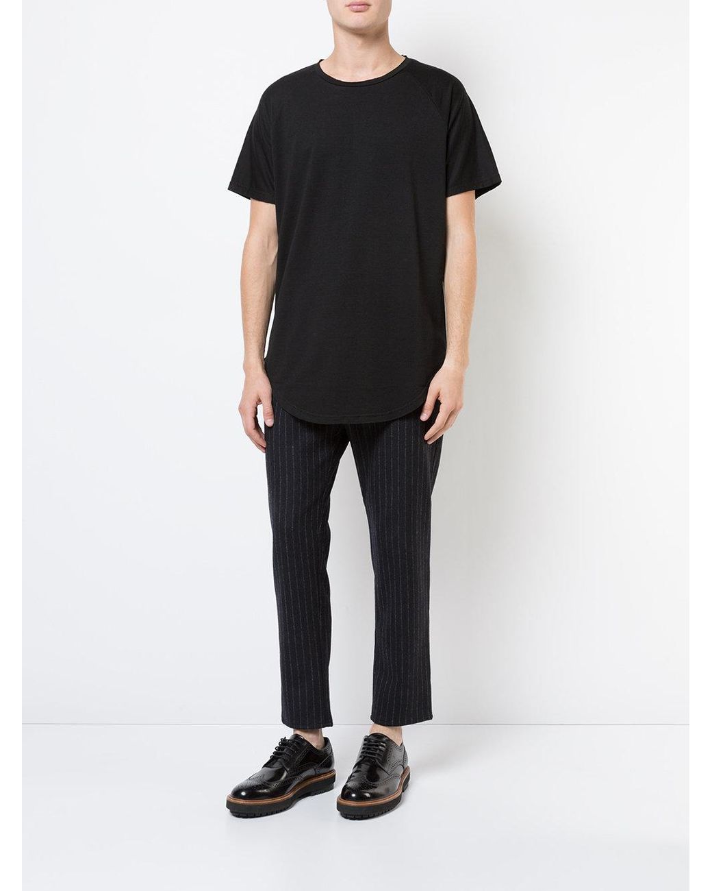 black loose t shirt