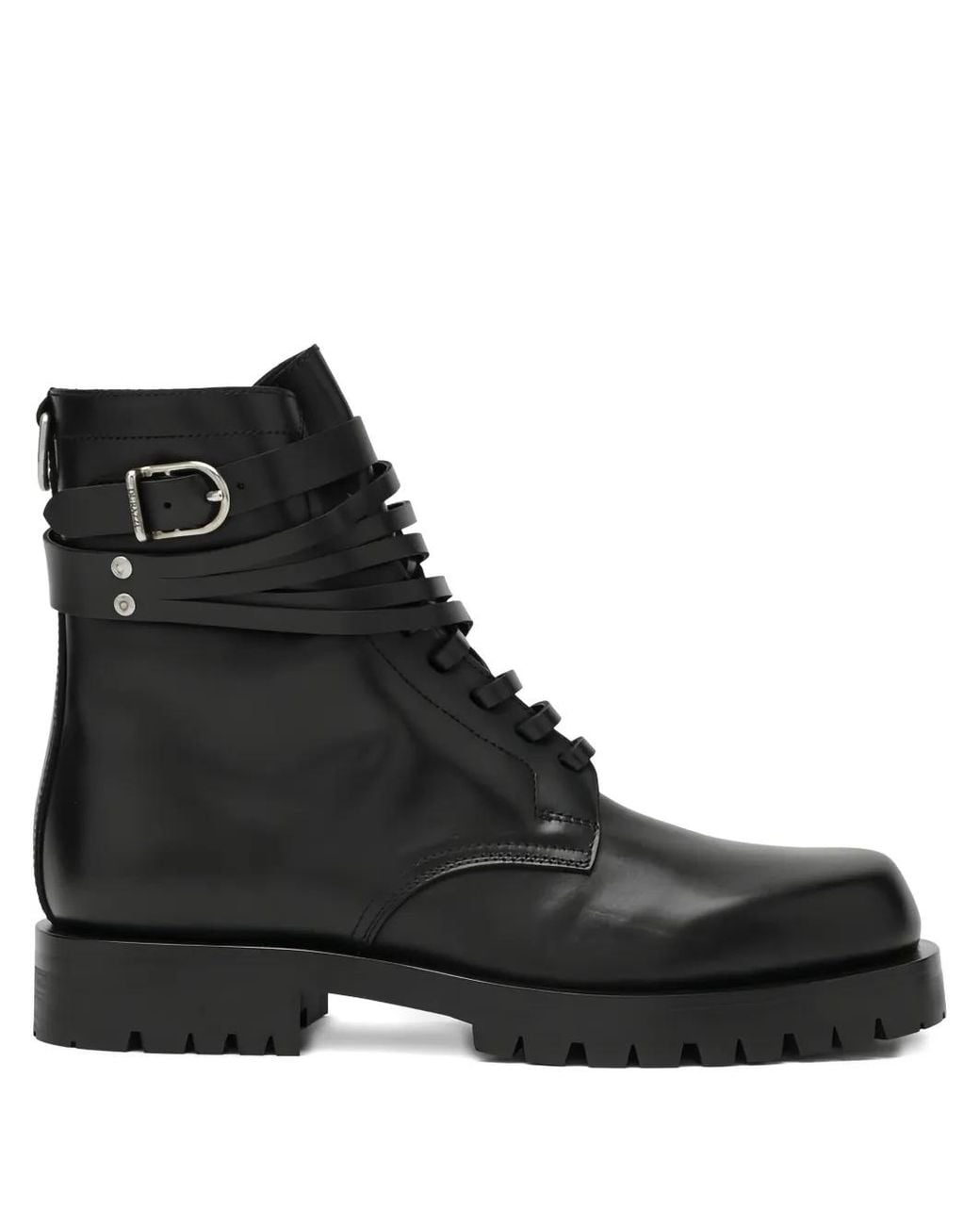 DURAZZI MILANO Black Buckle-Strap Boots